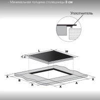 Индукционная варочная поверхность HHI 3710 BG