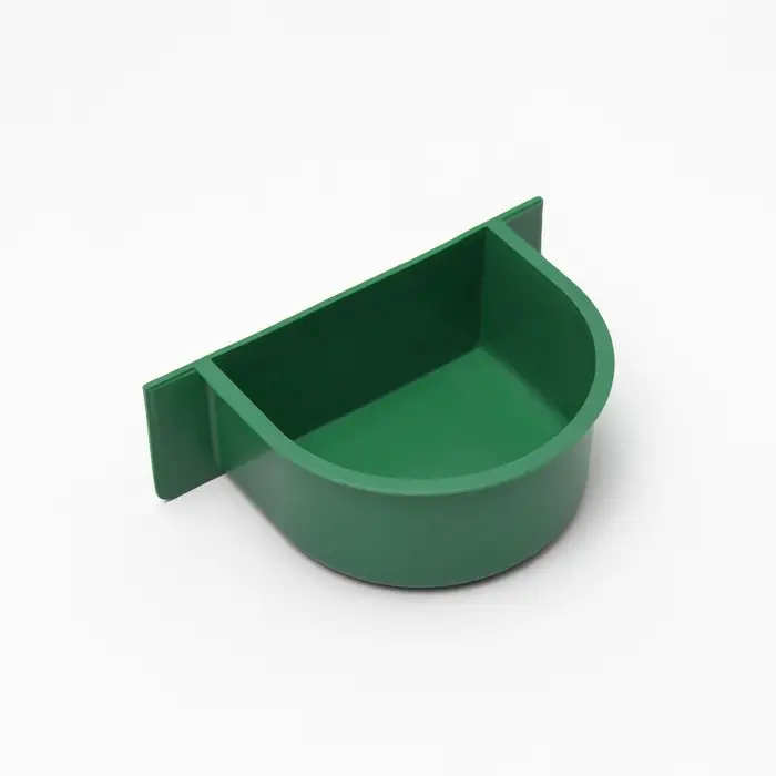 Кормушка для птиц, 10.6&times;8.3&times;3.6 см, пластик, зелёная