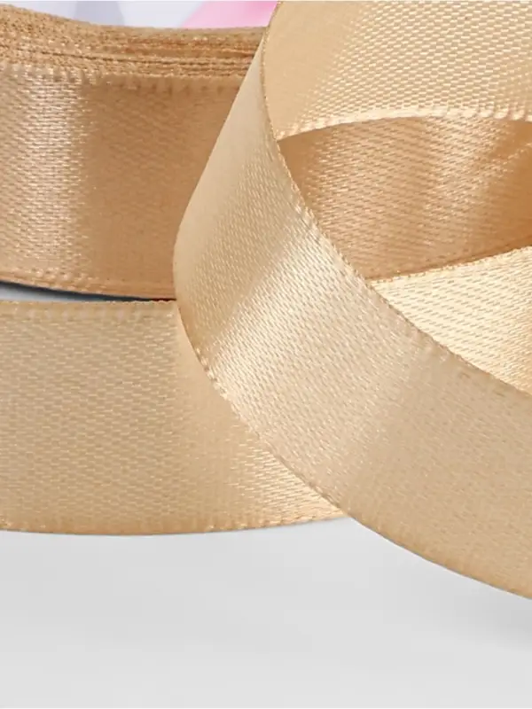 Лента атласная, 20 мм, 23&plusmn;1 м, бежевая №267