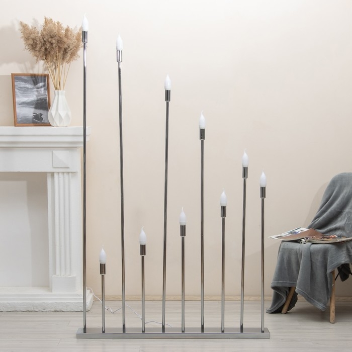 Торшер "Онлайн" 10хЕ14 40Вт хром 100х13,5х170см