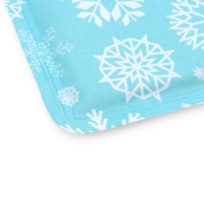 Коврик охлаждающий (гель), 40 х 30 см, снежинки Коврик охлаждающий (гель), 40 х 30 см, снежинки