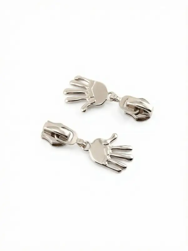 Бегунок для молнии &laquo;Спираль&raquo;, №7, &laquo;Ладонь&raquo;, 10 шт., цвет никель