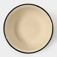 Миска эмалированная, 1 л, слоновая, кости