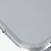 Стол складной ССТ-3П, 102&times;50&times;44.5/ 61 см, с полкой, металлик