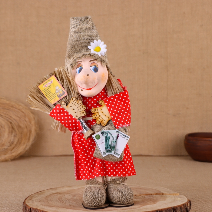 Оберег-домовой Оберег-домовой "Баба яга", 35х20х19 см, микс