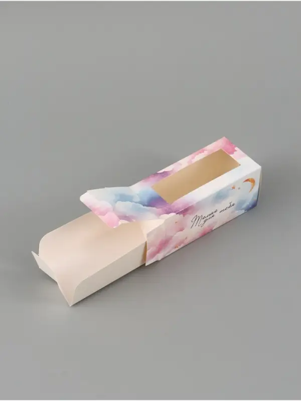 Коробка подарочная с окном &laquo;Только для тебя&raquo;, 12&times;5.5&times;5.5 см, самосборная