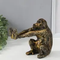 Держатель для книг полистоун "Шимпанзе с вытянутыми лапами" 22,5х9,5х16 см