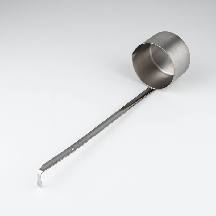 Половник-черпак из нержавеющей стали, 500 мл, h=44,5 см, цвет серебряный Половник-черпак из нержавеющей стали, 500 мл, h=44,5 см, цвет серебряный