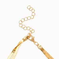 Кулон на затяжке многослойный &laquo;Медальон сердце&raquo;, 2 яруса L=40, 70 см, медь, цвет золото