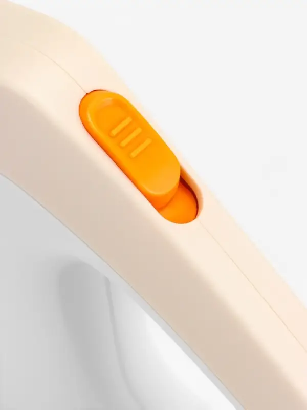 Рулетка - поводок для собак, лента 3 метра, белая, бежевая