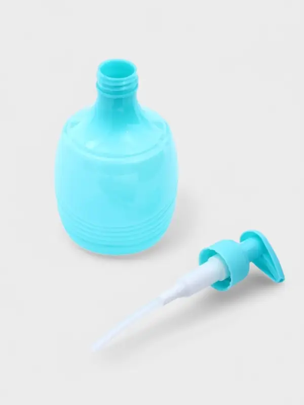Дозатор для мыла &laquo;Волны&raquo;, 450 мл, 7.8&times;7.8&times;15.5, бирюзовый