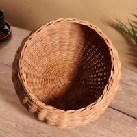 Корзина с крышкой, 25х25х34 см, ротанг