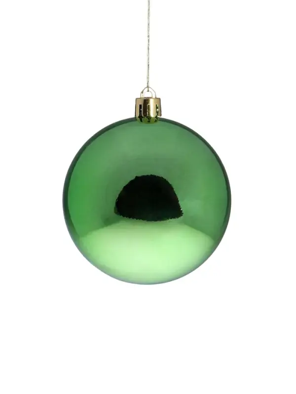 Ёлочные игрушки &laquo;Эстер&raquo;, снежинки, шары новогодние, набор 6 шт., d=8 см, зелёный