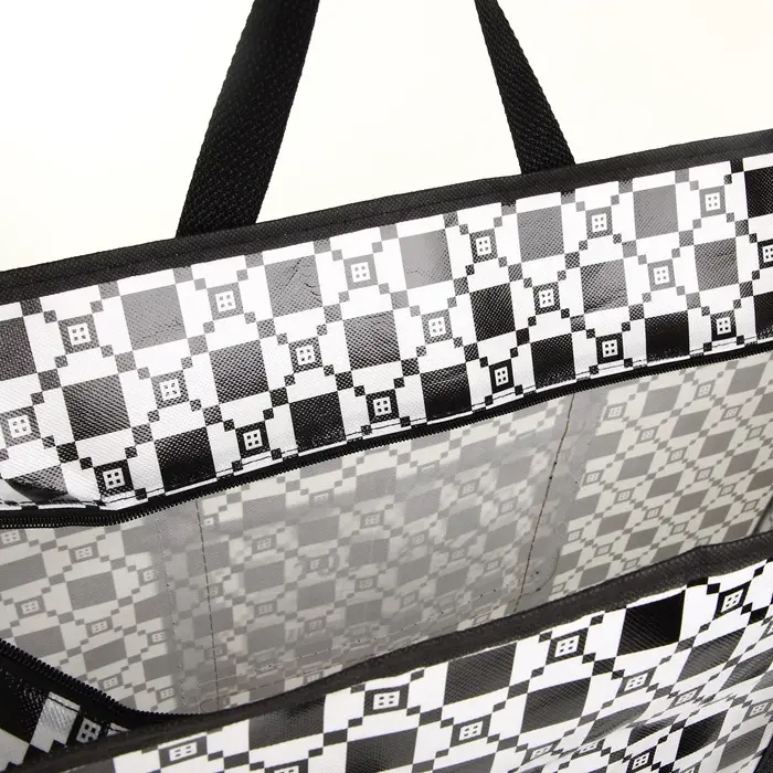 Сумка хозяйственная на молнии, 54 л, 60&times;20&times;45 см, чёрная