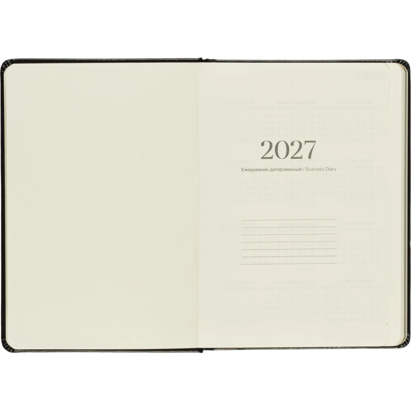 Ежедневник датированный 2027 IF 140x200мм 176л тверд Британия I1910/black