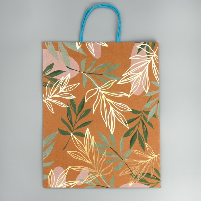 Пакет подарочный крафтовый, упаковка, &laquo;Eco mood&raquo;, 37 х 29.5 х 12 см