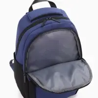 Рюкзак школьный, 2 отделения, 5 карманов, водонепроницаемое дно, 26&times;14&times;39 см, синий