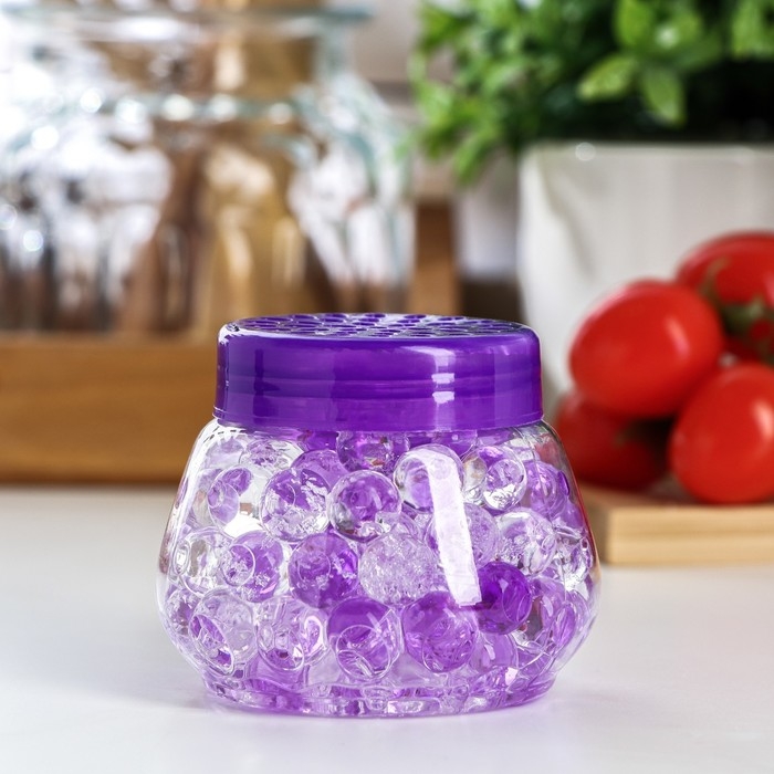 Арома-поглотитель запаха, гелевый, с ароматом лаванды, 100 г Арома-поглотитель запаха, гелевый, с ароматом лаванды, 100 г