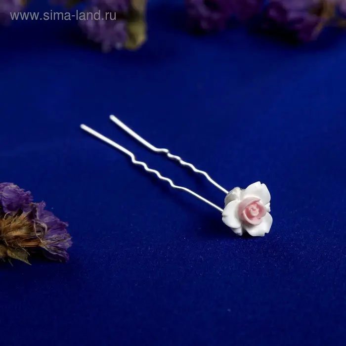 Шпилька для волос "Пастель" лилия