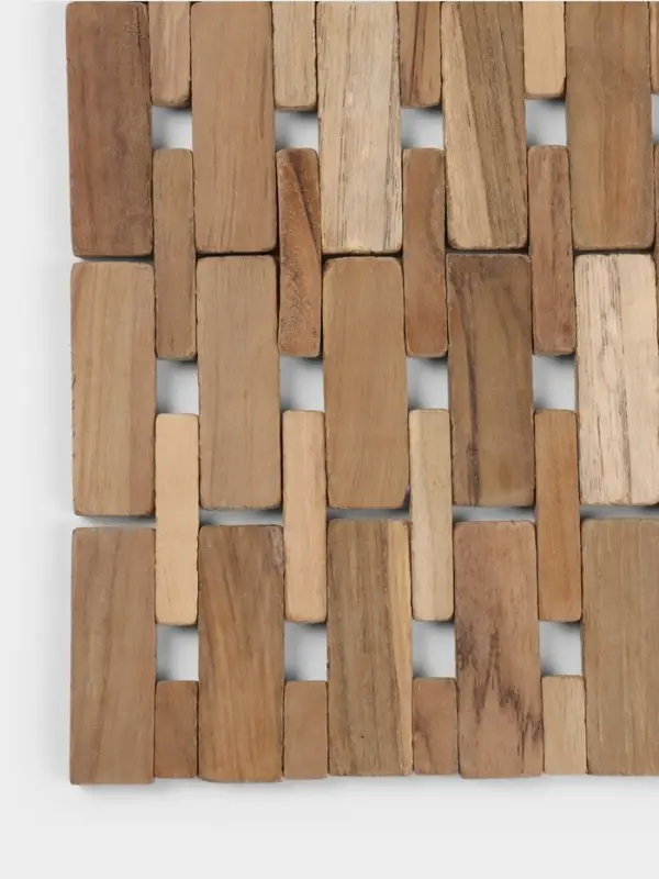 Коврик из тикового дерева, 40&times;30&times;0.7 см