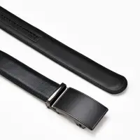 Ремень мужской, ширина 3.7 см, пряжка автомат, чёрный