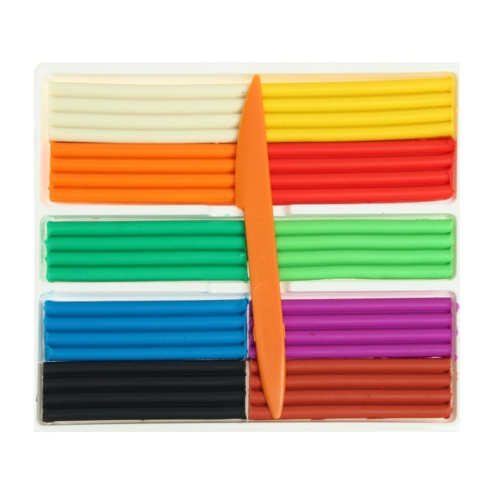 Пластилин плавающий 10 цветов  Пластилин плавающий 10 цветов "Кроха"