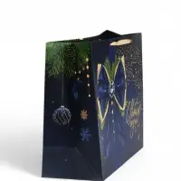 Пакет подарочный ламинированный &laquo;Синий&raquo;, XL 49 &times; 40 &times; 19 см