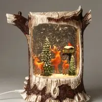 Фигурка светодиодная &laquo;Зимняя сказка&raquo;, новогодняя, 3хАА, музыка, свет, USB, 10.5&times;19&times;21.7 см