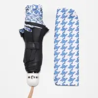 Зонт механический &laquo;Лапка&raquo;, эпонж, 4 сложения, 8 спиц, R=49/56 см, d=98 см, МИКС