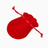 Набор мешочков бархатных 100 шт., 7&times;9 см, красный