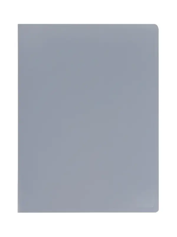 Папка с 20 вкладышами А4, 500 мкм, Calligrata, текстура &laquo;песок&raquo;, серая