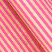 Бумага упаковочная крафт "Полосы розовые", 0,68 х 10 &plusmn;5% м, 60 гр