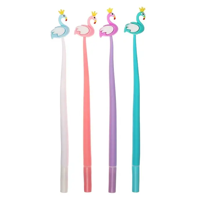 Ручка - прикол гелевая Calligrata «Фламинго», МИКС Ручка - прикол гелевая Calligrata «Фламинго», МИКС