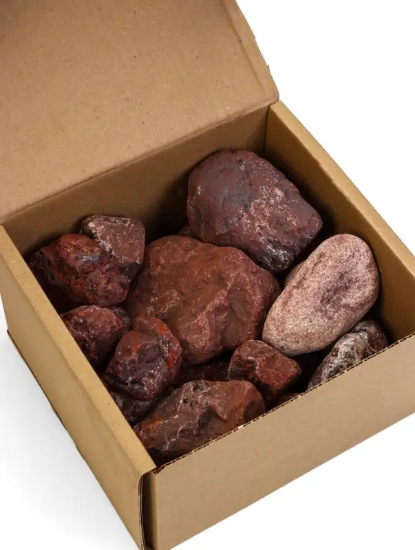 Камни для бани &laquo;Яшма сургучная&raquo;, 10 кг, галтованные, фракция 7-12 см