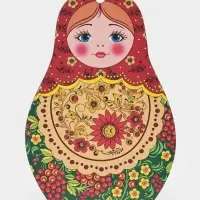 Доска разделочная сувенирная Дарим Красиво &laquo;Матрёшка&raquo;, 15&times;23 см, дерево, разноцветная