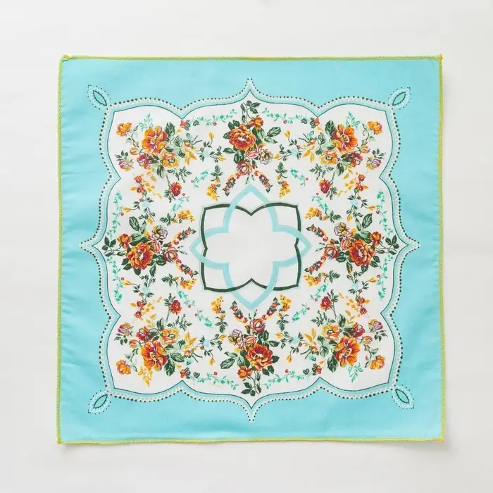 Платки носовые женские &laquo;Этель. Цветочный узор&raquo;, 30&times;30 см, набор 12 шт.,100% хлопок, рисунок МИКС