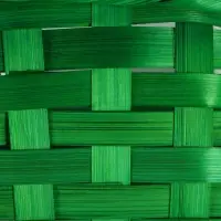 Набор корзин плетеных, D19x9/32 см, D22x9,5/34 см, D25x10/36 см, 3шт, зелёные, бамбук