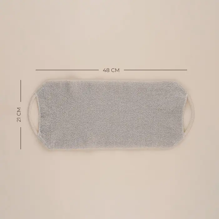 Мочалка - лента массажная SL Home &laquo;Ортика&raquo;, хлопок, 48&times;21 см, бежевая