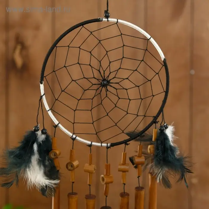 Музыка ветра Музыка ветра "Ловец снов" бамбук 16х1х55 см МИКС