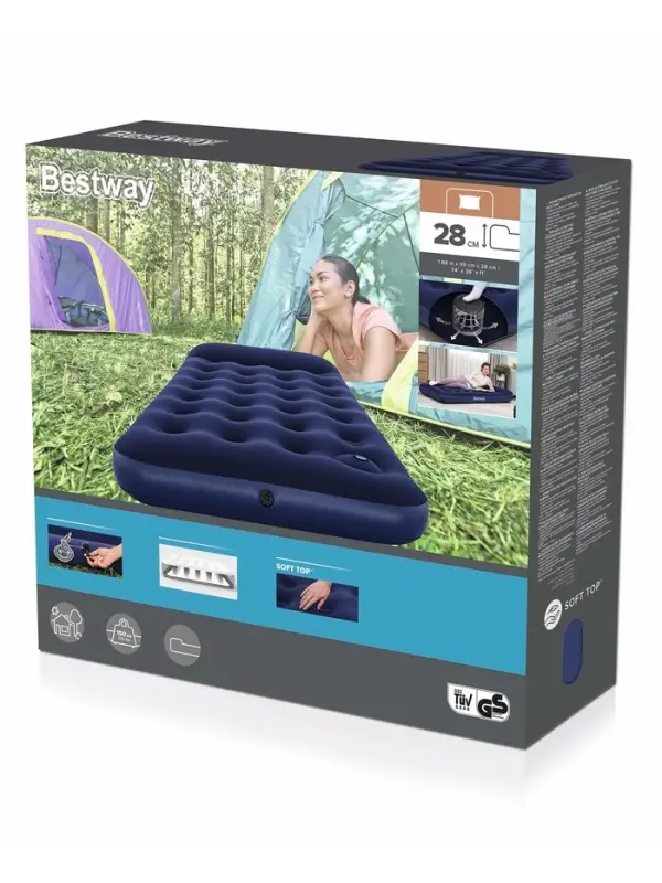Матрас надувной Pavillo, 188&times;99&times;28 см, с встроенным ножным насосом, 67224 Bestway