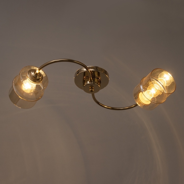 Люстра Люстра "Фокс" 2хЕ27 40Вт золото 46х20х27 см