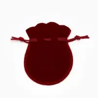 Набор мешочков бархатных набор 100шт., 7&times;9, цвет бордовый (1249689)