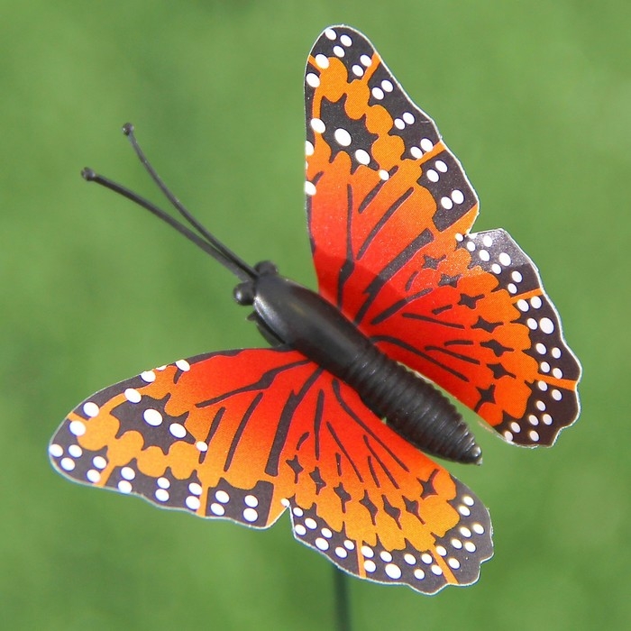 Штекер Штекер "Бабочка Атрис" 7х7см/30см, набор 25шт, МИКС