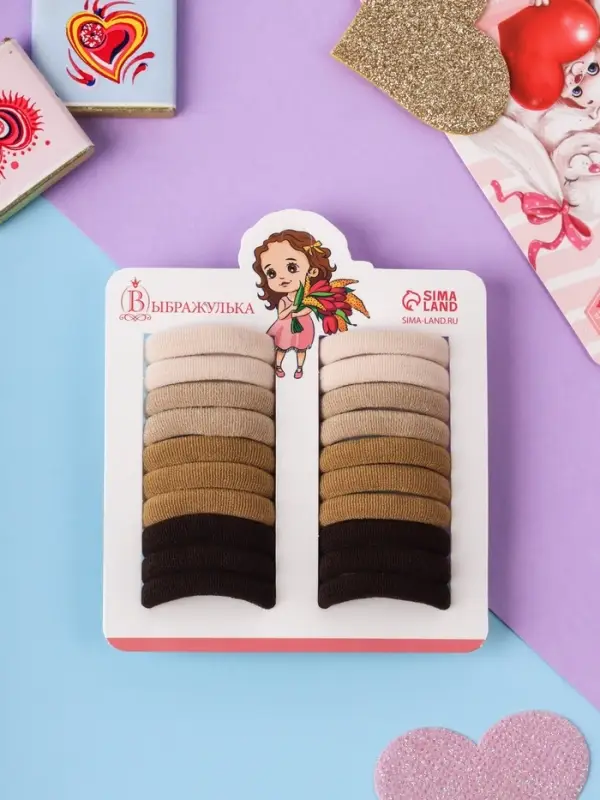 Резинки для волос «Аделия», набор 20 шт., пастель классик, 3 см, МИКС Резинки для волос «Аделия», набор 20 шт., пастель классик, 3 см, МИКС