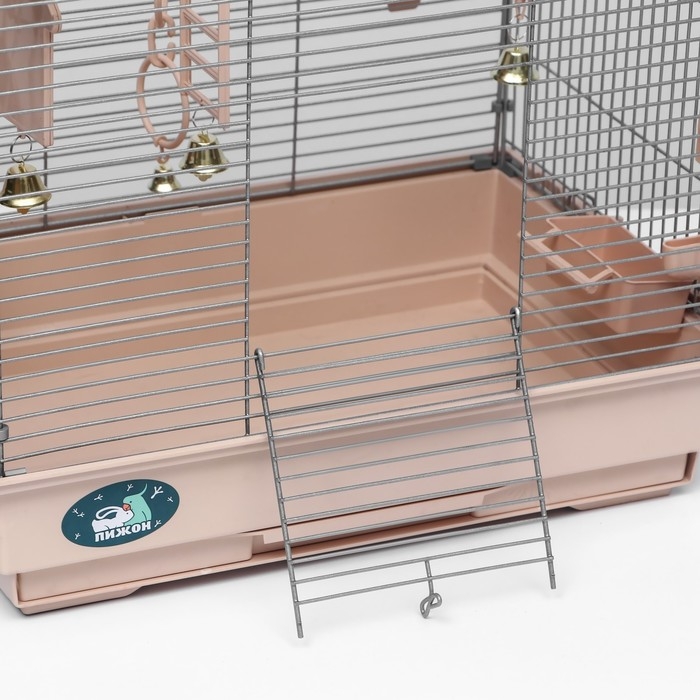 Клетка для птиц Клетка для птиц "Пижон" №100, разборная, 42 х 30 х 37см (укомплект.) бежевая