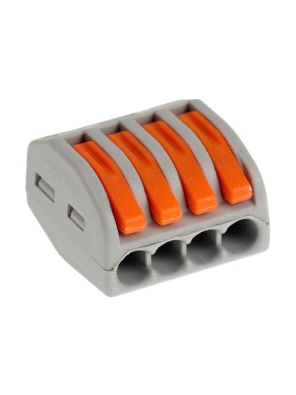 Строительно-монтажная клемма СК-319, 32А, 0,08-2,5 мм2, 4 отв., с рычажком, набор 10 шт Строительно-монтажная клемма СК-319, 32А, 0,08-2,5 мм2, 4 отв., с рычажком, набор 10 шт