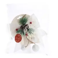 Ёлочное украшение &laquo;Зимнее волшебство. Бант&raquo;, 16&times;18.5 см, белое