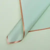 Пленка для цветов и букетов «Бронзовая полоса», тиффани, 57×57±1 см