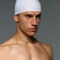 Шапочка для плавания Aquasana, белая