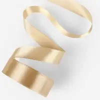 Лента атласная, 25 мм, 23&plusmn;1 м, тёмно-бежевая №123